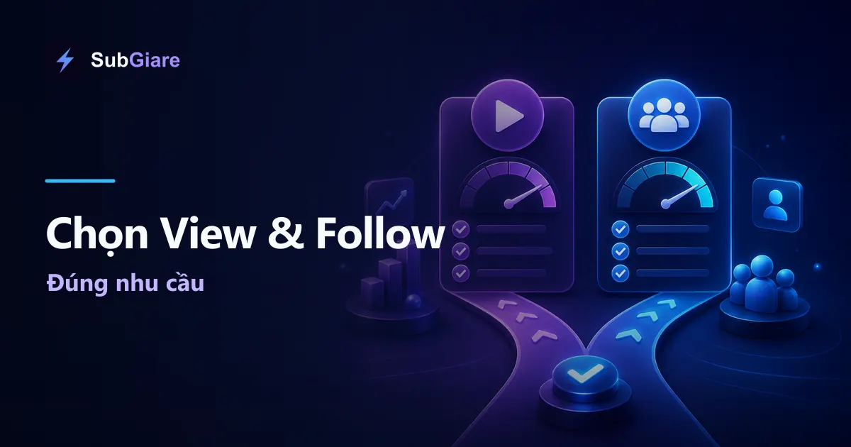 Cách chọn dịch vụ View và Follow phù hợp trước khi đặt đơn